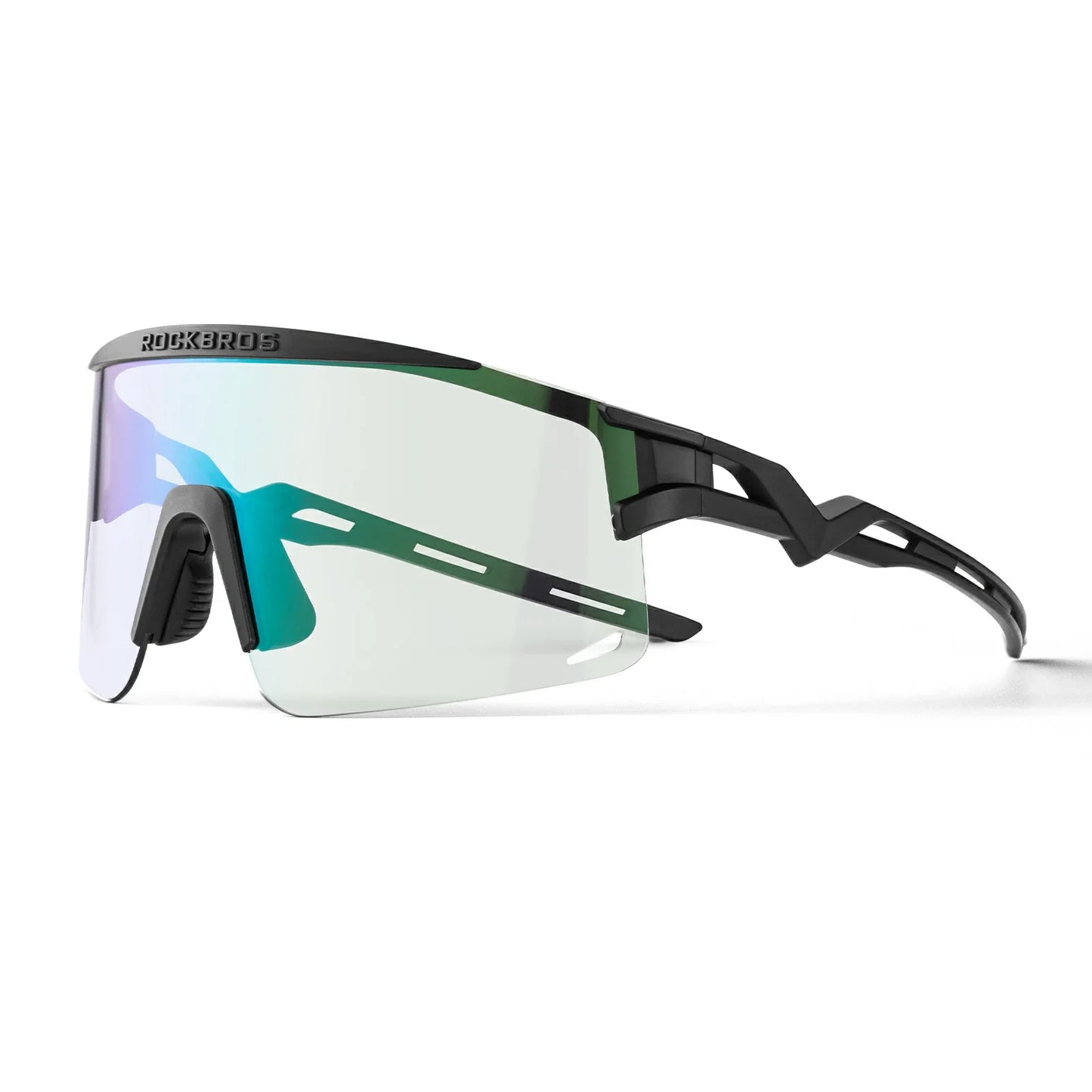 ROCKBROS fotochromische fietsbril uv400 met anti-condens coating#Zwart (fotochromisch)