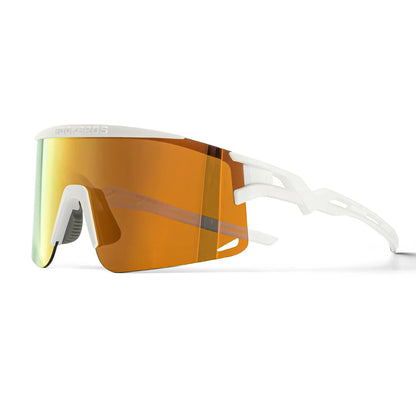 ROCKBROS fotochromische fietsbril uv400 met anti-condens coating#Goud (gepolariseerd)