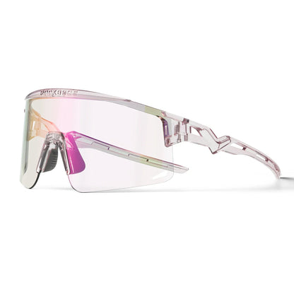 ROCKBROS fotochromische fietsbril uv400 met anti-condens coating#Paars (fotochromisch)