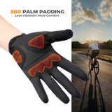 Fietshandschoenen met lange vingers en SBR-padding