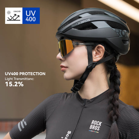 ROCKBROS gepolariseerde fietsbril uv400 sp376#kleur_rood