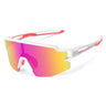 ROCKBROS gepolariseerde kinderfietsbril uv400 sp345#kleur_wit roze