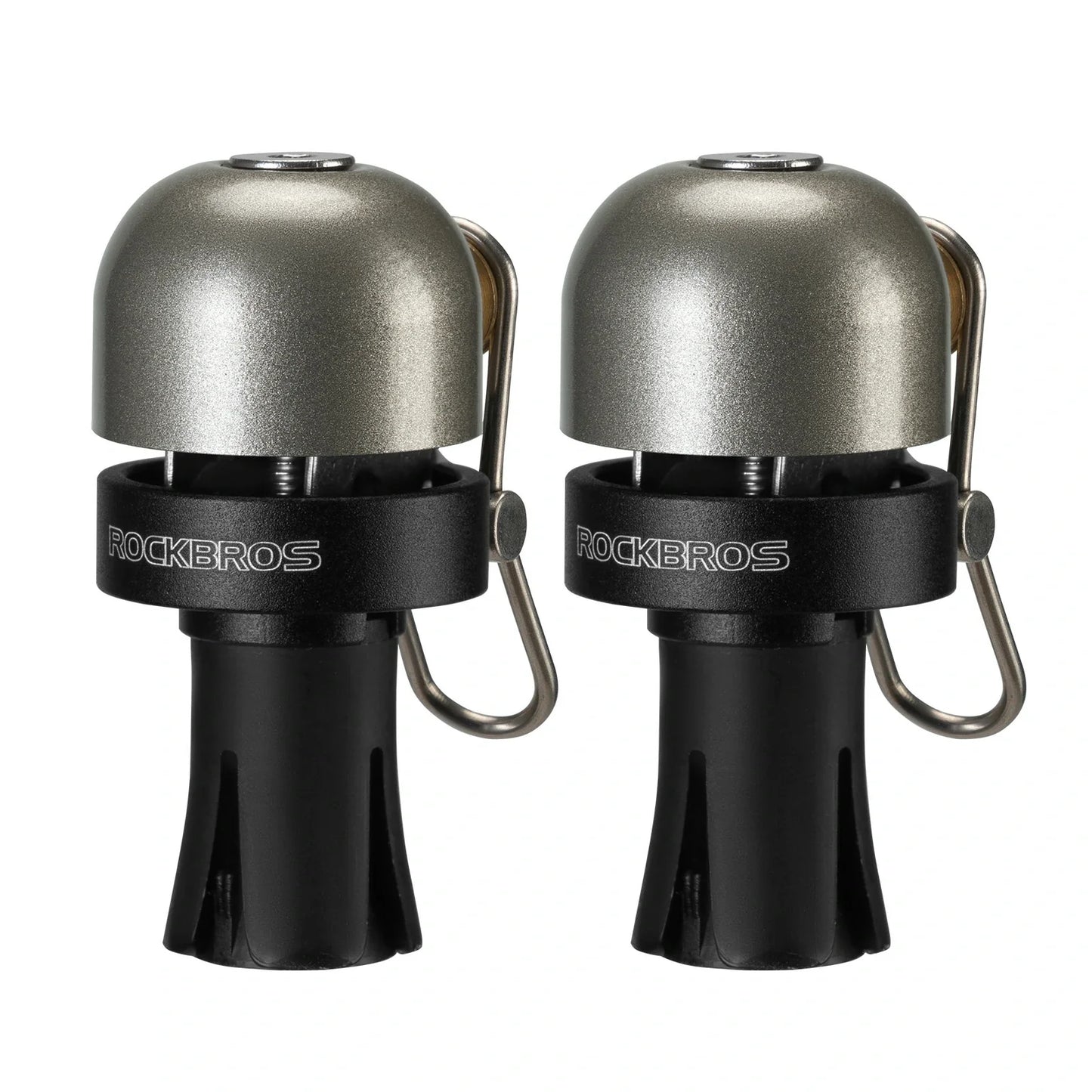 ROCKBROS fietsbel voor racestuur met stuurplug en luide heldere toon#stijl_titanium-1-stuk