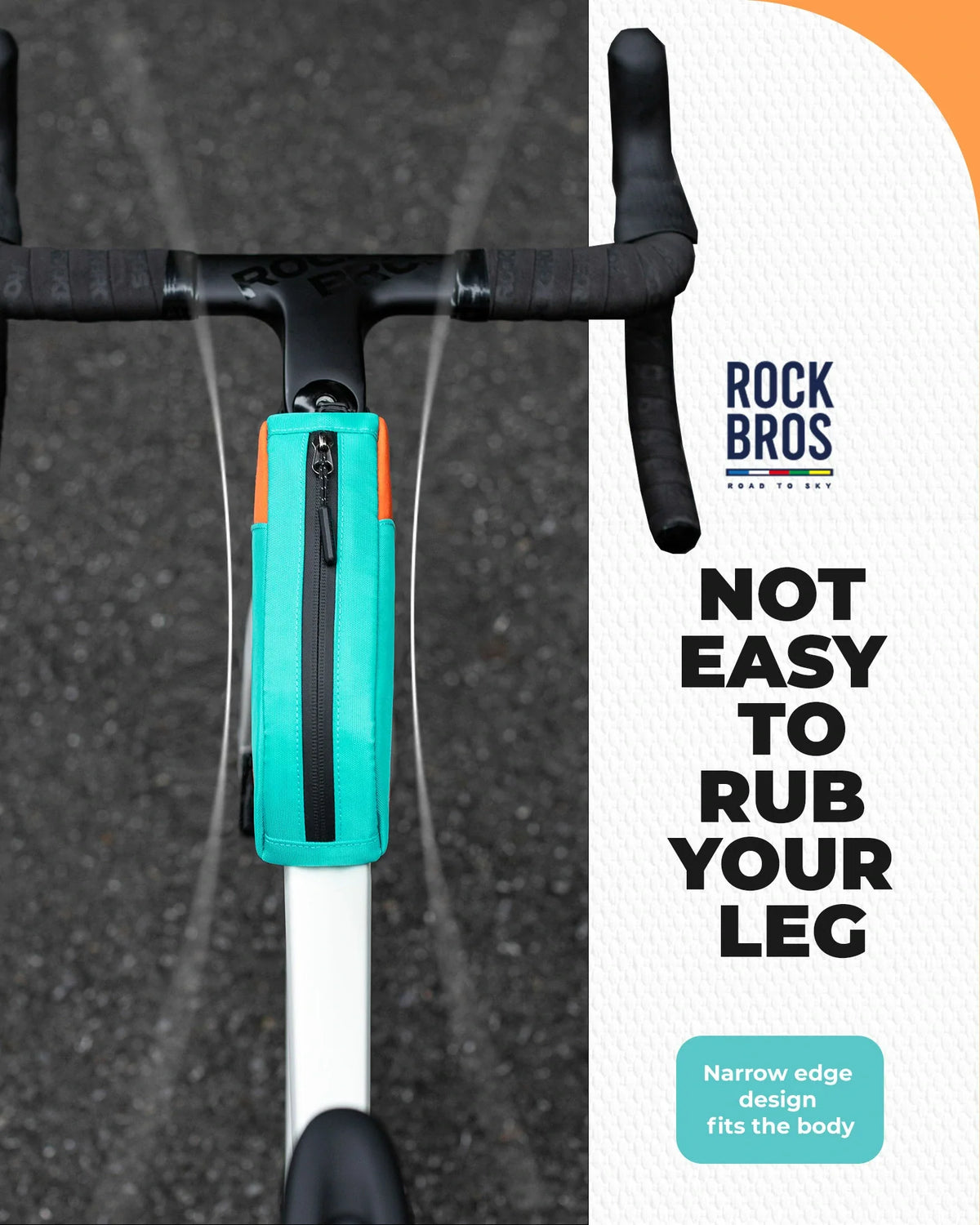ROCKBROS smalle compacte bovenbuis fietstas – stabiele bevestiging