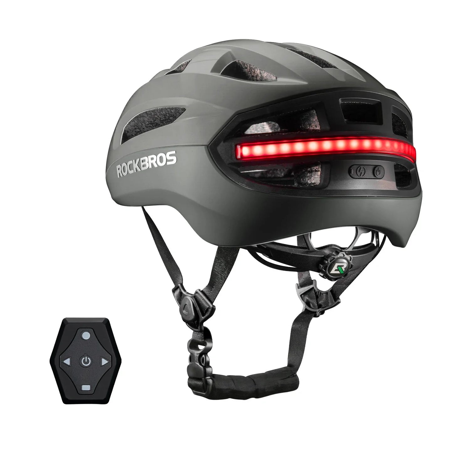 rockbros smart bike helmet in titanium #Color_Titanium