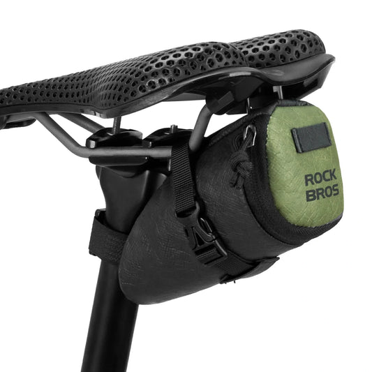 rockbros 0.2 l tyvek® saddle bag in matte black