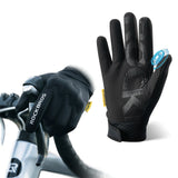 Windwerende lange fietshandschoenen met touchscreen