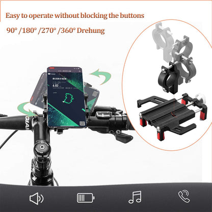 360 graden draaibare telefoonhouder voor fietsstuur