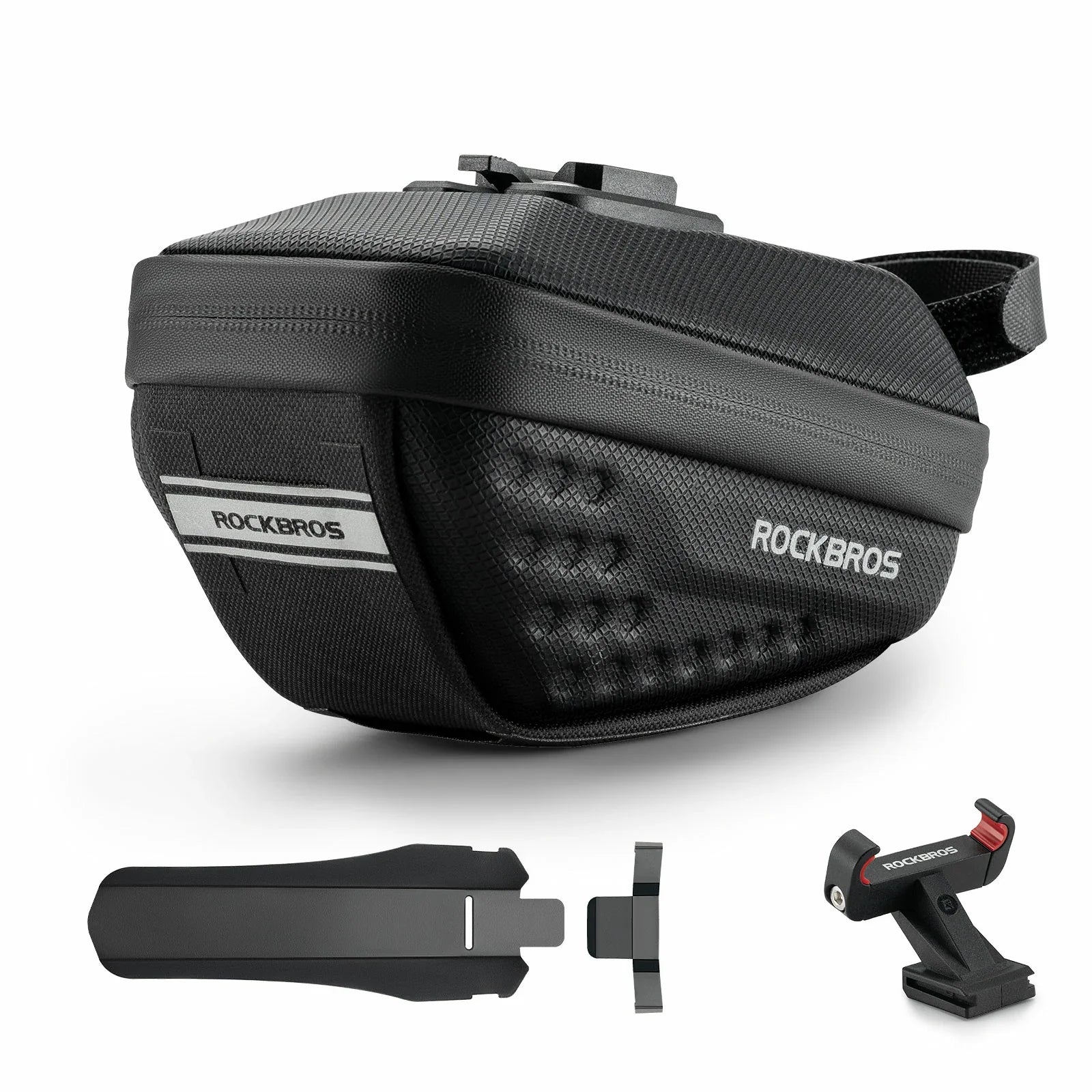 Cycling saddle bag 0.8L with mudguard for MTB and road bikes#Capacity_0.8L