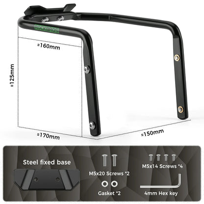 ROCKBROS saddle rail bottle cage black anti-shake