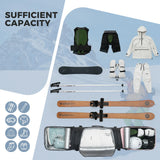 Ski- en snowboardtas met wielen 180 cm
