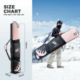 Ski- en snowboardtas met wielen 180 cm