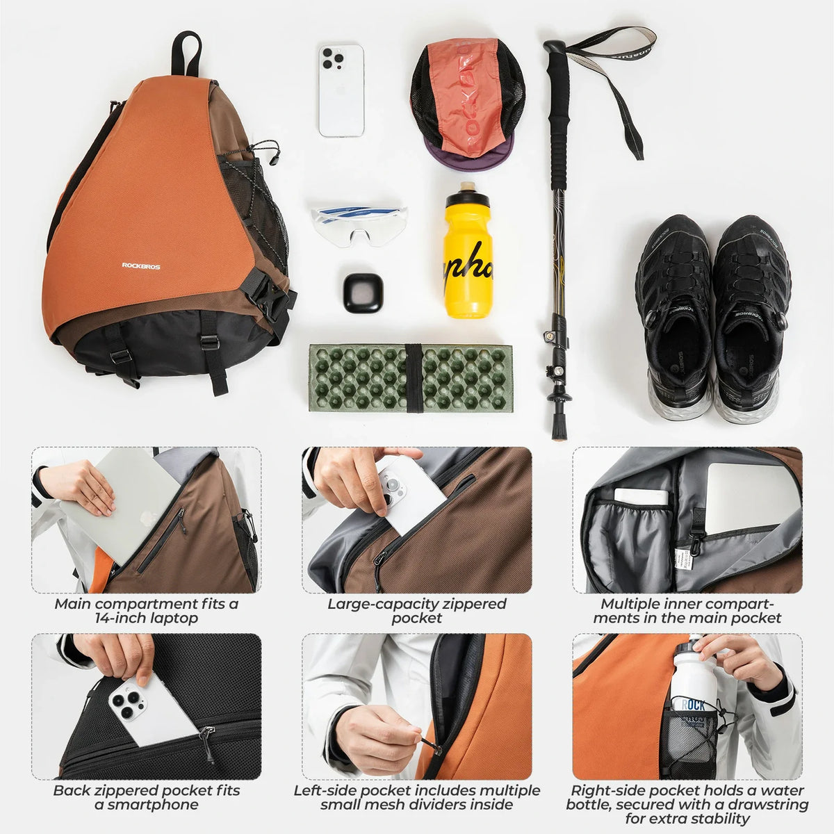 Lichte crossbody rugtas 11,5 L