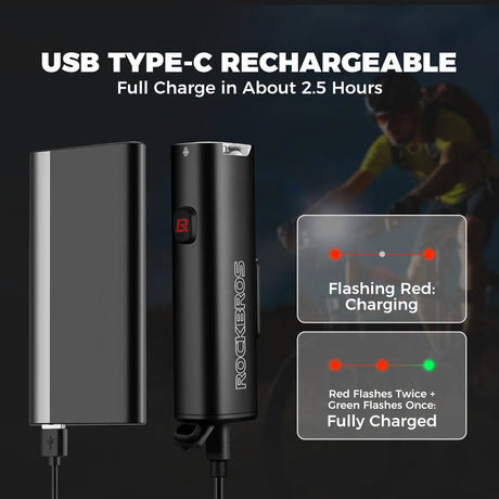 JHL1800 slim antiverblindend voorlicht 5000 mAh