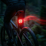 Q2MAX slim achterlicht met remsensor en LED-display