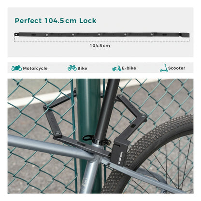 ROCKBROS sold secure gold vouwfietsslot hoge beveiliging 360° ontwerp