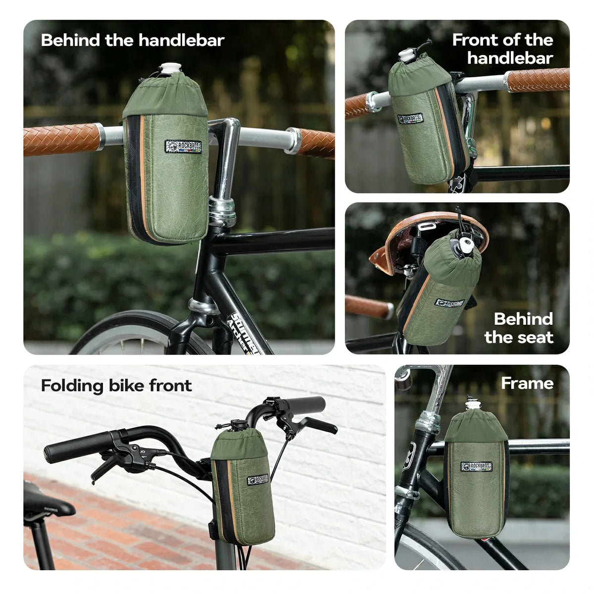 ROCKBROS road-to-sky duurzame fietsstuurhouder voor waterfles 0,8 l