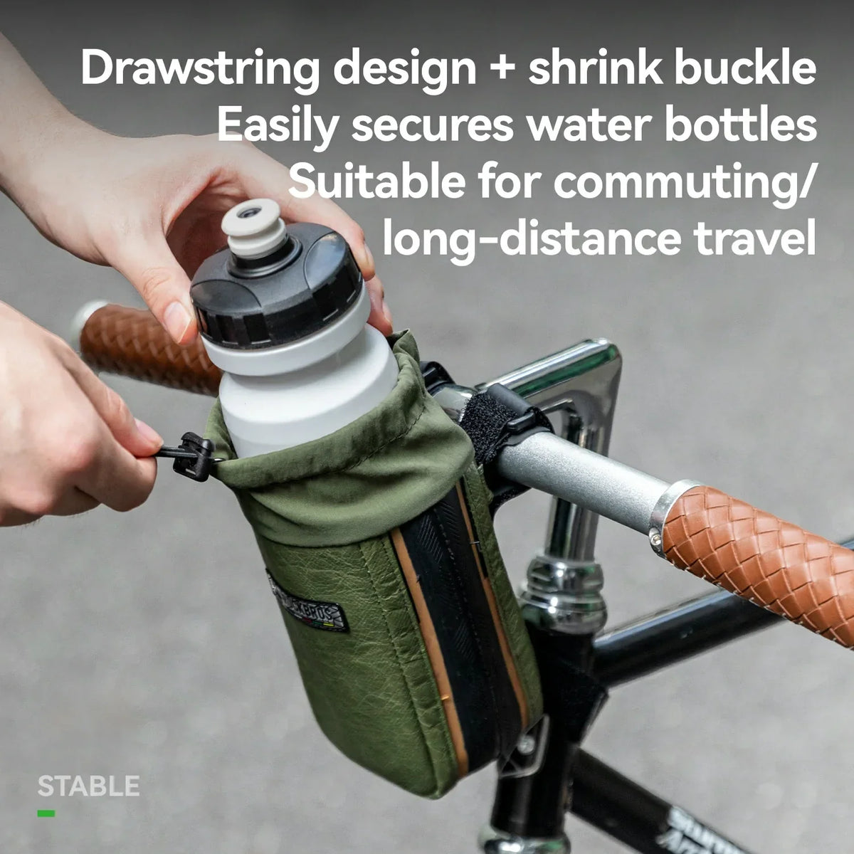 ROCKBROS road-to-sky duurzame fietsstuurhouder voor waterfles 0,8 l