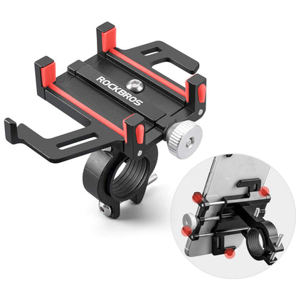 Rode CNC aluminium telefoonhouder fiets