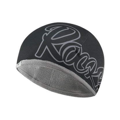 Soft inner lining thermal cycling cap providing warmth and comfort#Color_Black