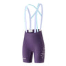 Dames fietsbroek met bretels en high-density zeem