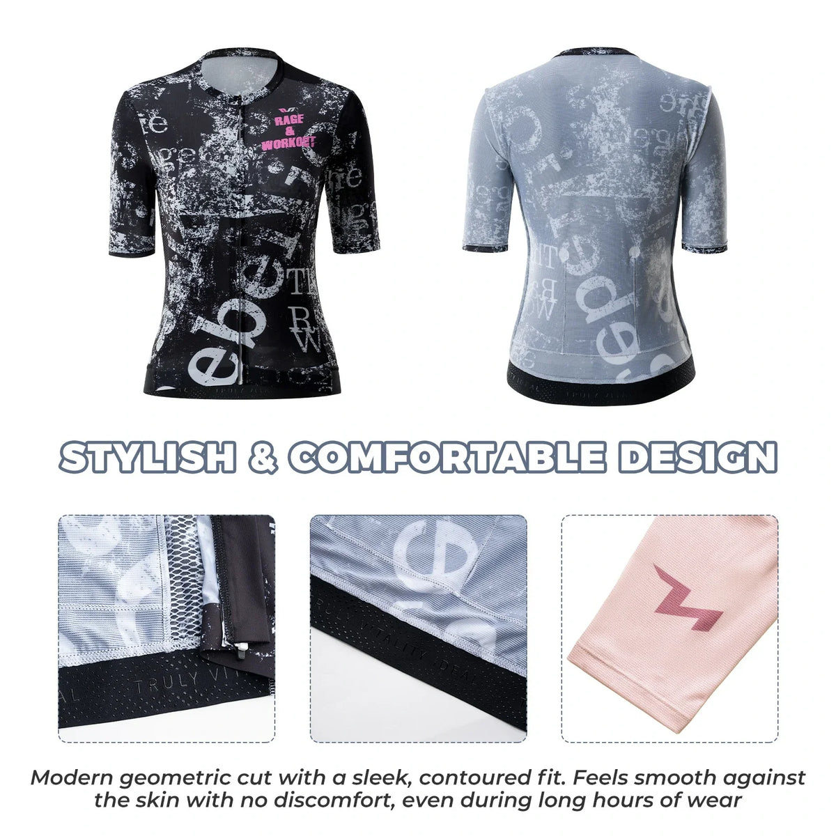 ROCKBROS ademend licht fietsshirt dames korte mouw voor zomerritten#kleur_wit#maat_m