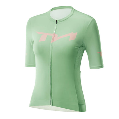 ROCKBROS ademend licht fietsshirt dames korte mouw voor zomerritten#kleur_roze#maat_s