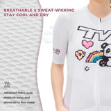 ROCKBROS ademend licht fietsshirt dames korte mouw voor zomerritten#kleur_mintgroen#maat_m