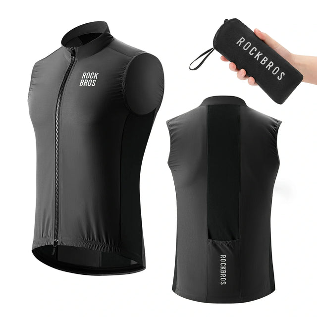 Lichtgewicht windwerend fietsgilet unisex