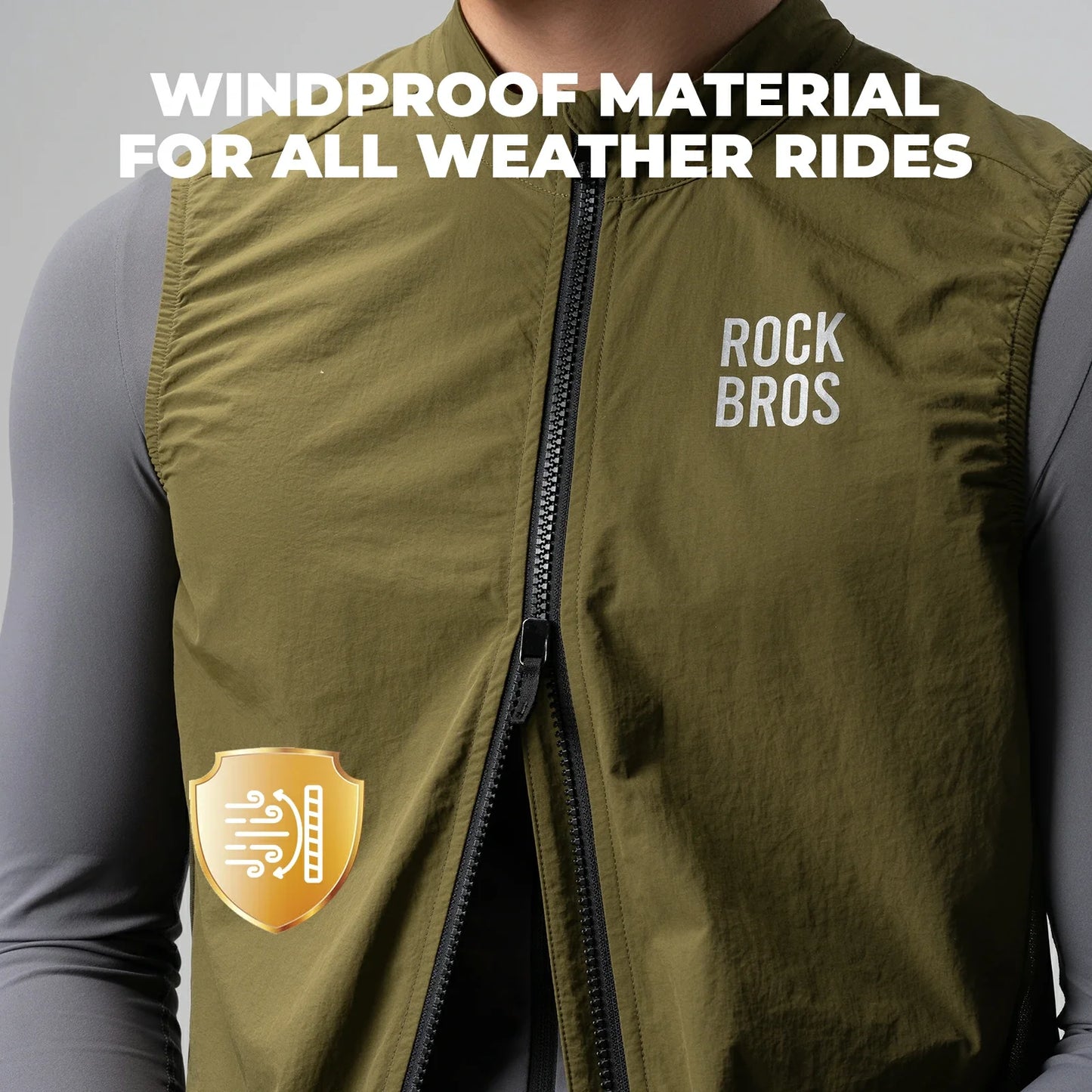 Lightweight and breathable black cycling vest for men and women
