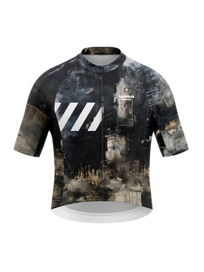ROCKBROS heren fietsshirt Urban Camo ademend wielershirt Asphalt Echo