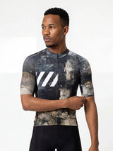 ROCKBROS heren fietsshirt Urban Camo ademend wielershirt Asphalt Echo