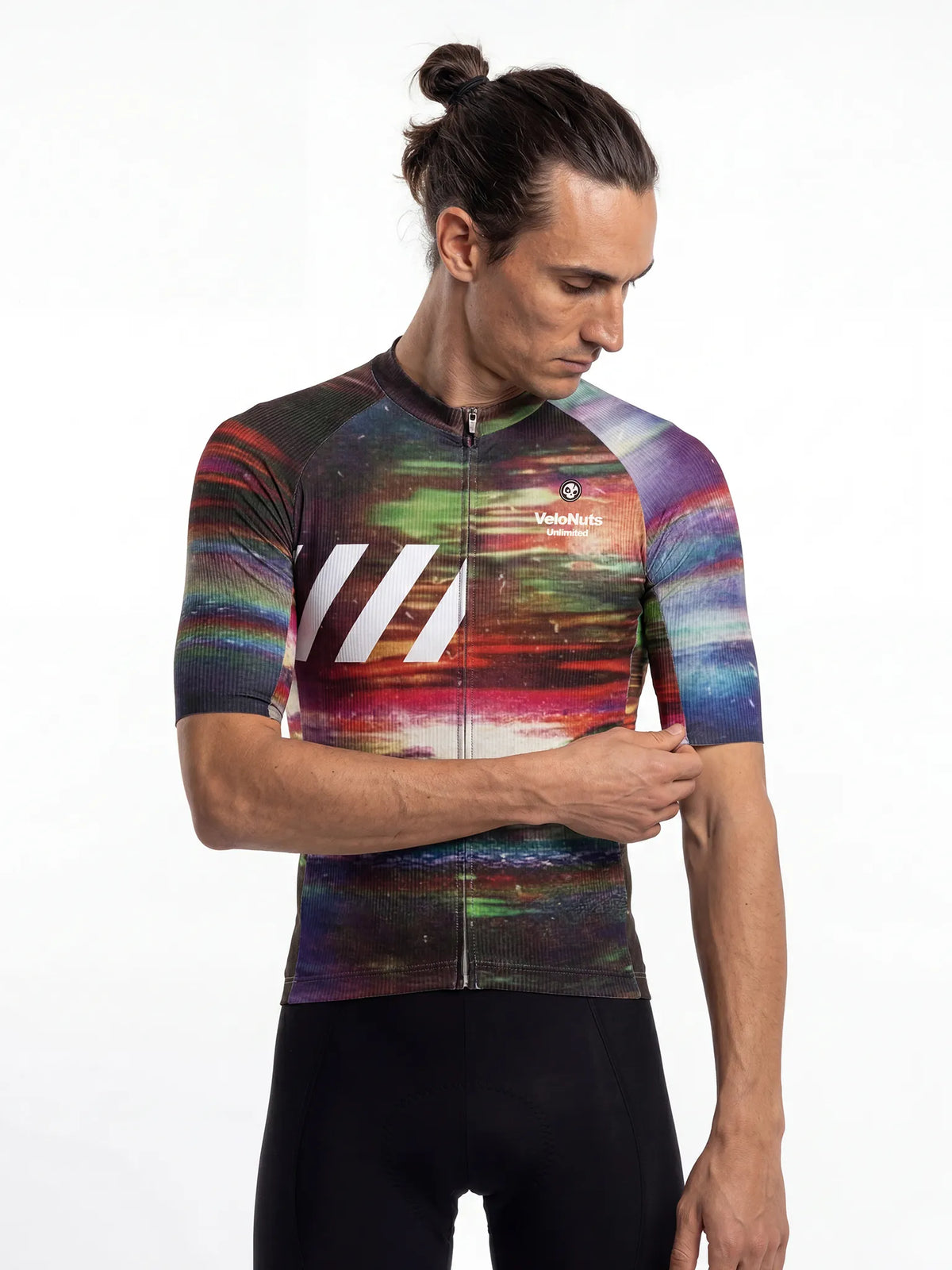 ROCKBROS heren fietsshirt Retro Signal ademend wielershirt Aurora Static