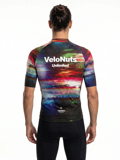 ROCKBROS heren fietsshirt Retro Signal ademend wielershirt Aurora Static