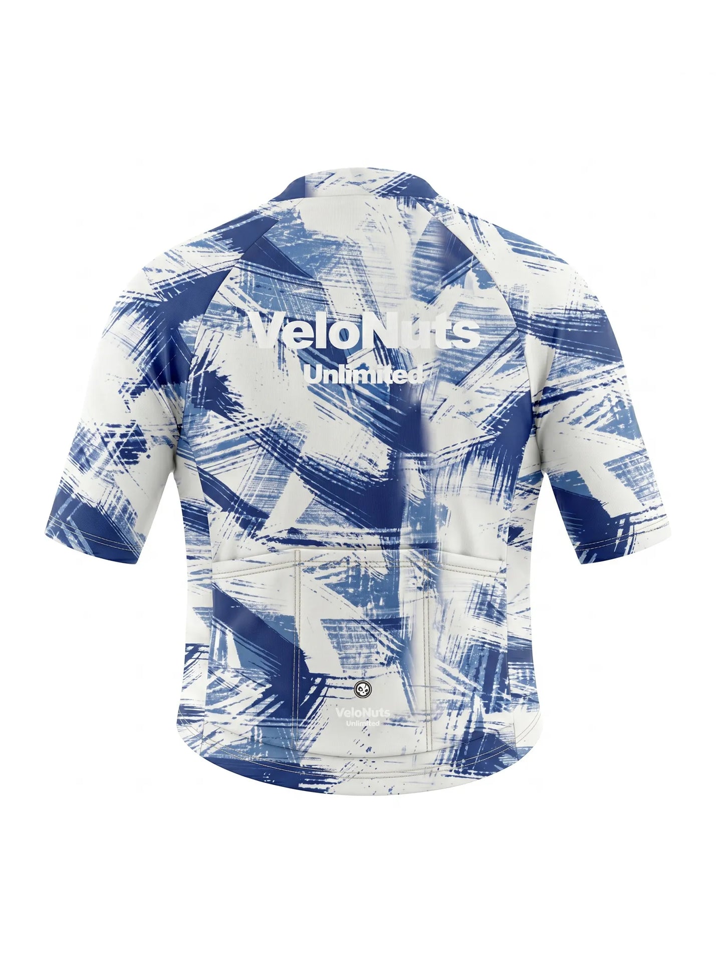 ROCKBROS heren fietsshirt Ink Burst ademend wielershirt Cobalt Strokes