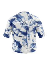 ROCKBROS heren fietsshirt Ink Burst ademend wielershirt Cobalt Strokes