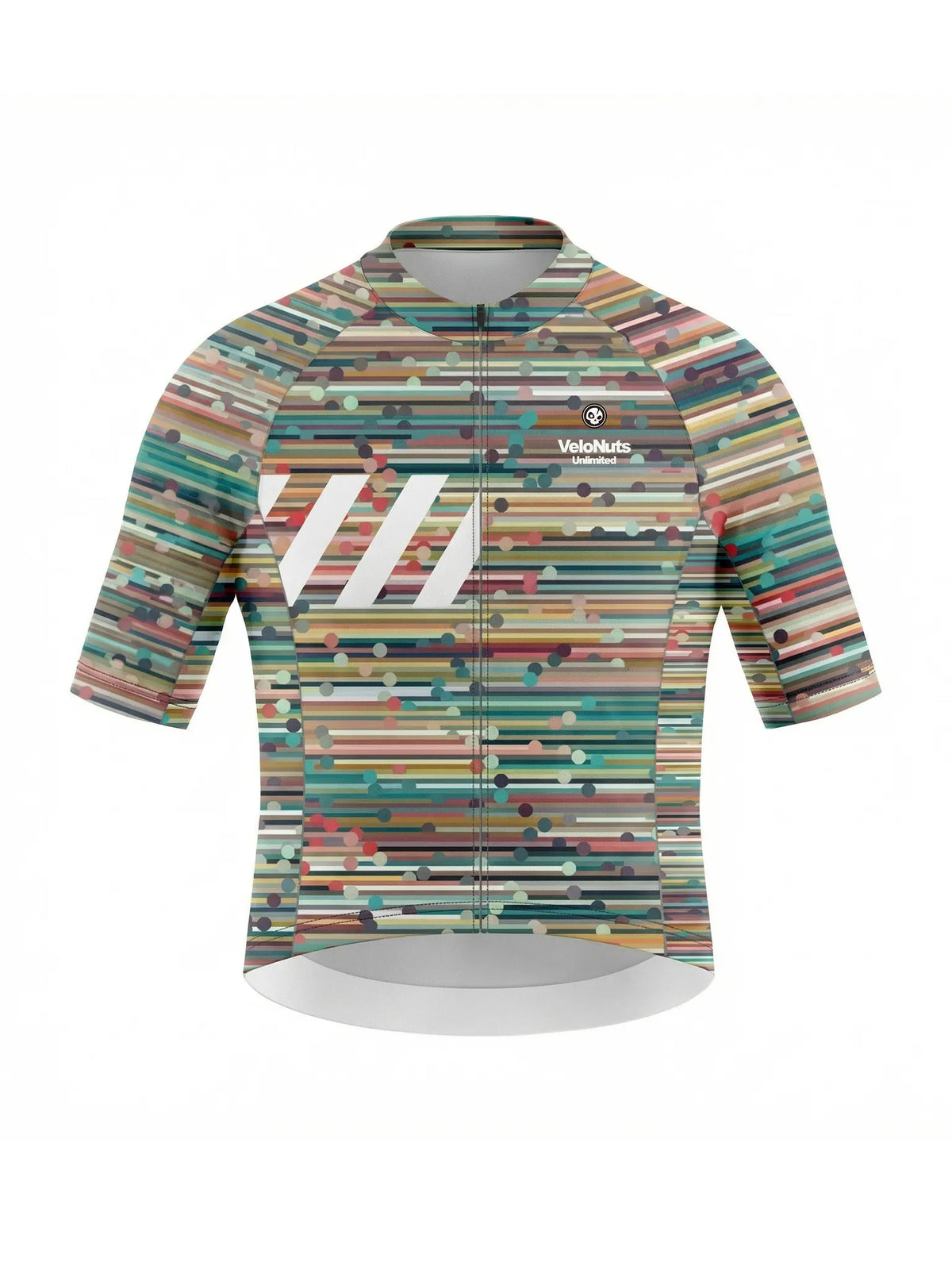 ROCKBROS heren fietsshirt Retro Signal ademend wielershirt Confetti Stripe