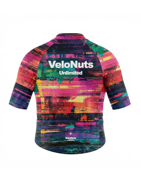 ROCKBROS heren fietsshirt Retro Signal ademend wielershirt Neon Glitch