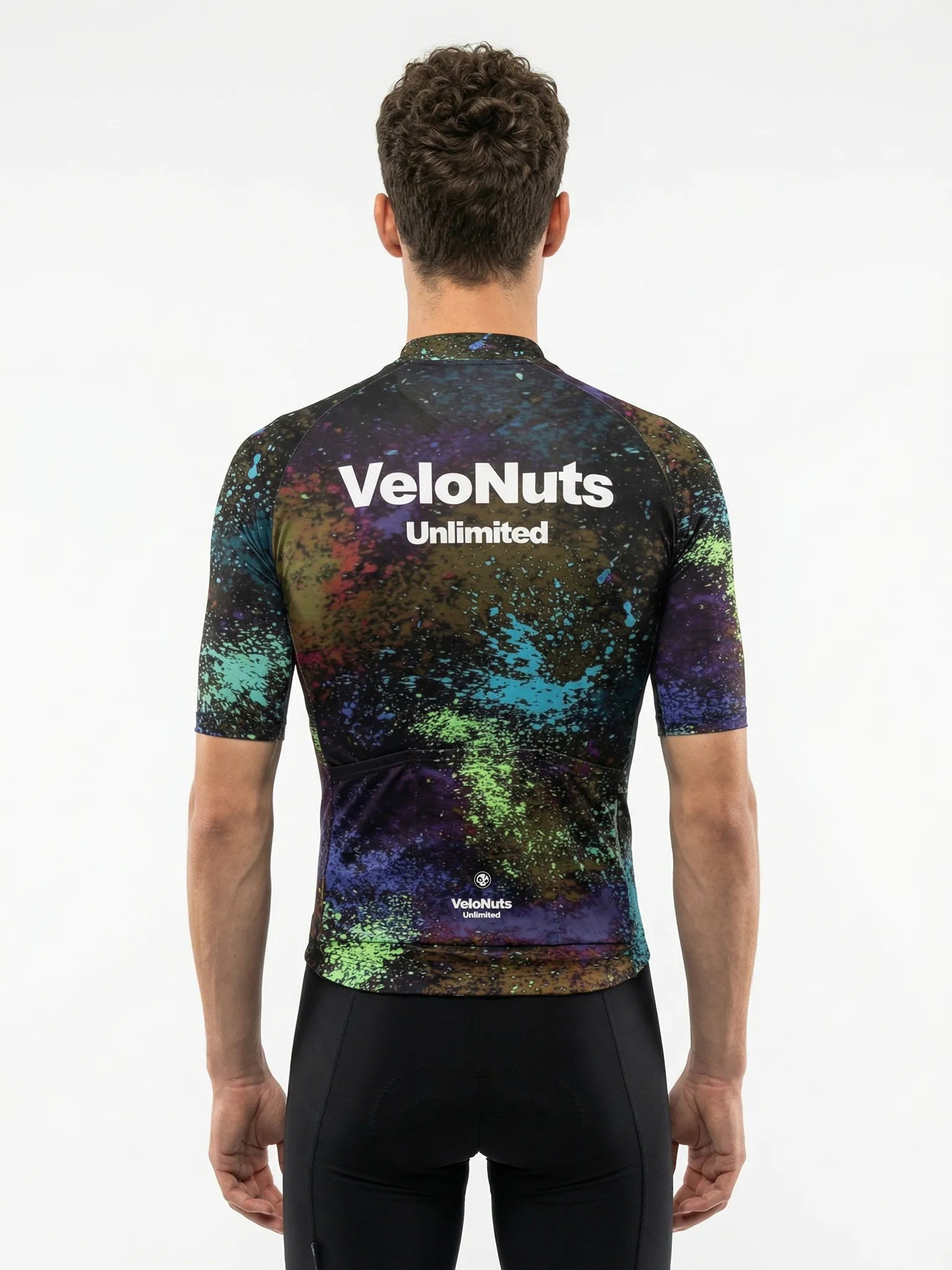 ROCKBROS heren fietsshirt Ink Burst ademend wielershirt Cosmic Spray