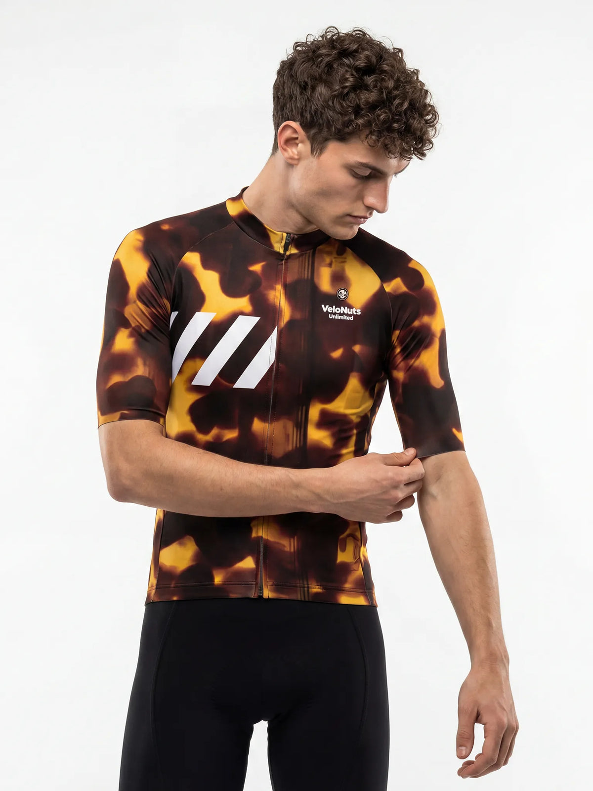 ROCKBROS heren fietsshirt Fur Code ademend wielershirt Smoked Tortoise