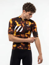 ROCKBROS heren fietsshirt Fur Code ademend wielershirt Smoked Tortoise