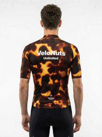 ROCKBROS heren fietsshirt Fur Code ademend wielershirt Smoked Tortoise
