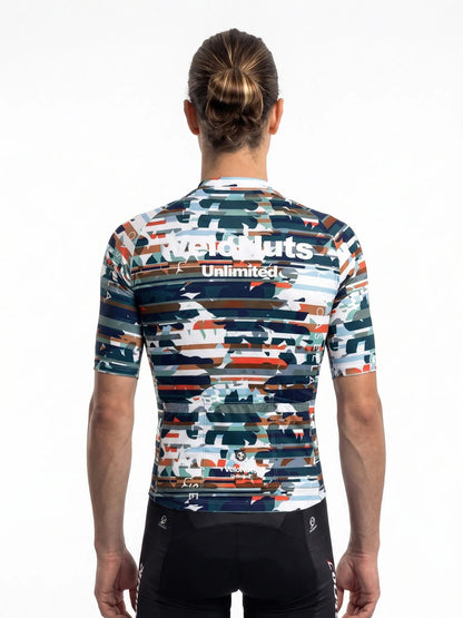 ROCKBROS heren fietsshirt Urban Camo ademend wielershirt Fragment Camo