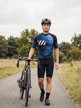 ROCKBROS heren fietsshirt Liquid Terrain ademend wielershirt Midnight Gyre