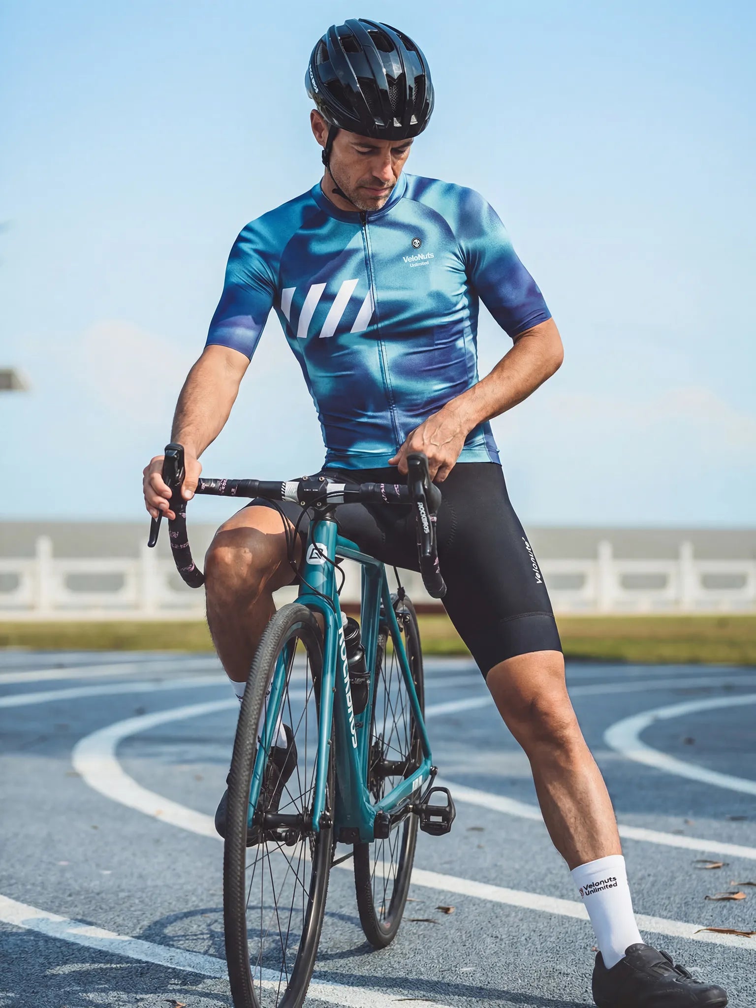 ROCKBROS heren fietsshirt Tech Skin ademend wielershirt Glacier Silk