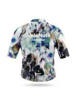 ROCKBROS heren fietsshirt Biolume Garden ademend wielershirt Glitch Bloom