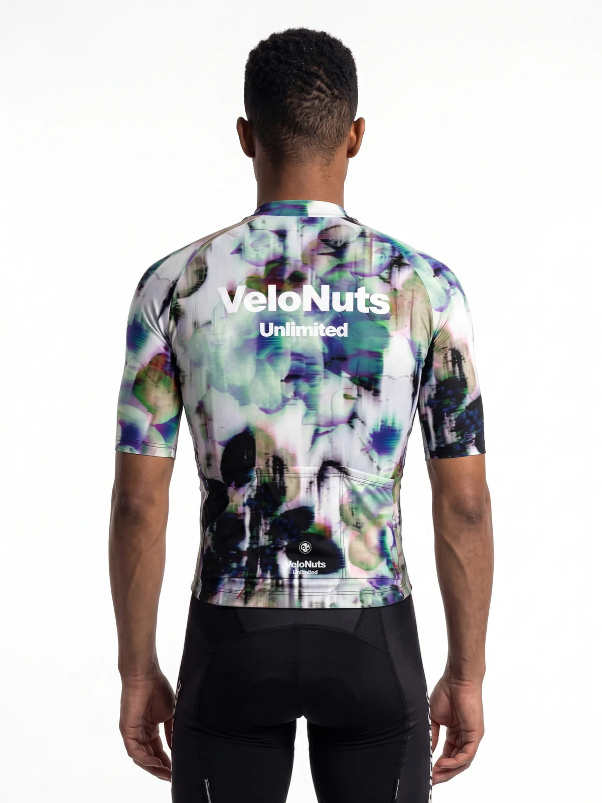ROCKBROS heren fietsshirt Biolume Garden ademend wielershirt Glitch Bloom