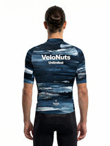 ROCKBROS heren fietsshirt Ink Burst ademend wielershirt Indigo Drift