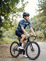 ROCKBROS heren fietsshirt Ink Burst ademend wielershirt Indigo Drift