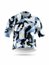ROCKBROS heren fietsshirt Urban Camo ademend wielershirt Ink Blob Camo
